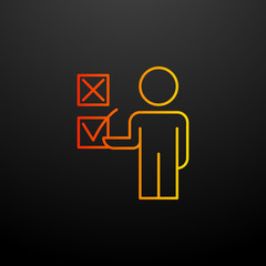 employee selection nolan icon. Elements of business organisation set. Simple icon for websites, web design, mobile app, info graphics