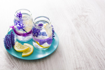Lavender lemonade drink