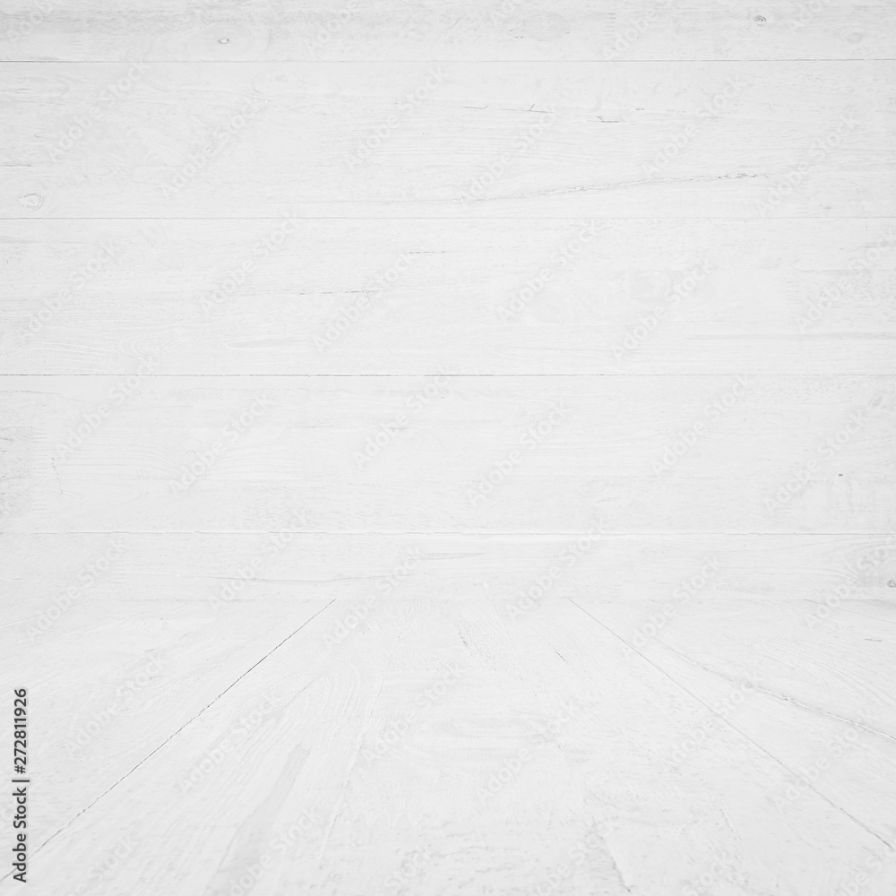 Poster white tpine wood table top texture on wood background background for presentations space for text co
