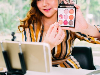 Pretty asian woman blogger the cosmetic online review