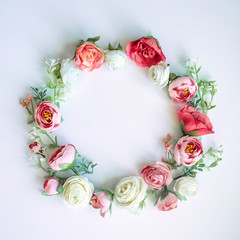 Abstract composition of spring flowers..