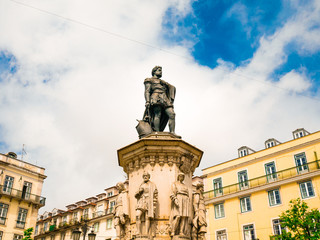 The monument of the poet Luis de Camoes