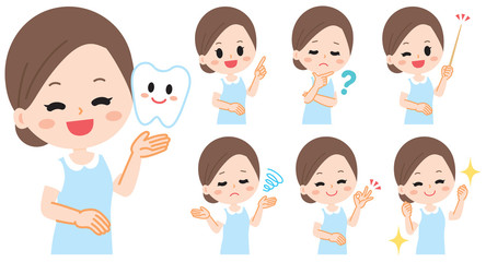 Illustration of dental hygienist and dental assistant