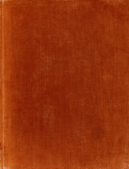 Fototapeta premium Textile texture. Red old book cover. Rough canvas surface. Blank retro page. Empty place for text. Perfect for background and vintage style design.