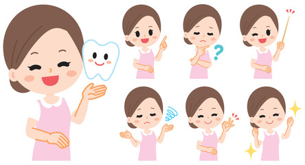 Illustration of dental hygienist and dental assistant