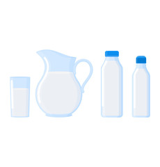 Milk pack vector empty glass jar glassware blank dairy products cheese package illustration glassful set of container cuppingglass bottle packaging template isolated on white background