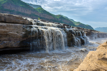 Fototapeta na wymiar Hukou Waterfall, the Yellow River, China