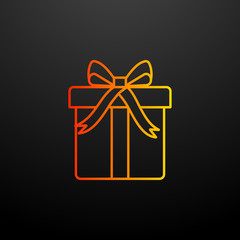 Gift nolan icon. Elements of global logistics set. Simple icon for websites, web design, mobile app, info graphics