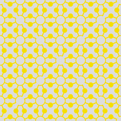 Old school seamless background, circle bitmap illustration