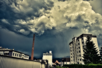 Sturm über der Stadt