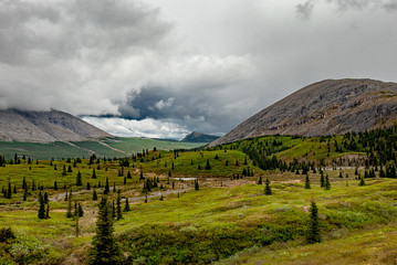 Wide open mountain view in Canada