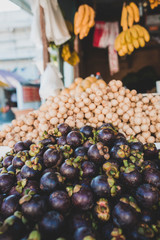 Fruit for sale at a street market