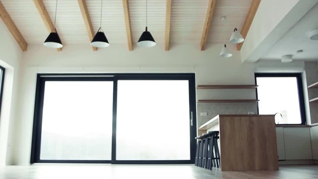 A modern interior of a house or flat in new home.