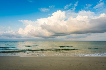 the beach in morning