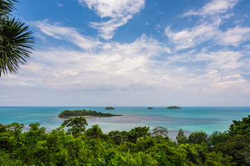 Fototapeta na wymiar Kai Bae view point in Koh Chang island
