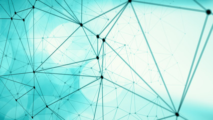 Abstract shapes transformation concepts, digital tech algorithm