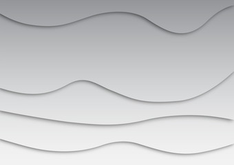 Abstract gray and white background with wave pattern