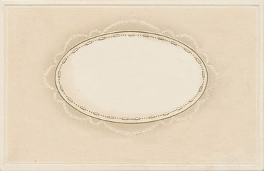 Vintage paper background with frame with place for text.