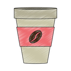 Coffee cup to go scribble