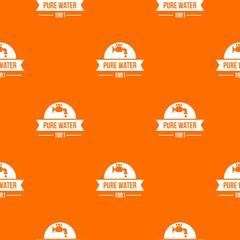 Fototapeta premium Natural pure water pattern vector orange for any web design best