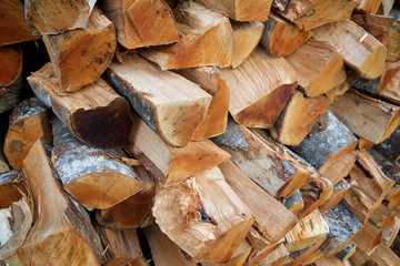 Woodpile background view