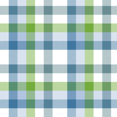 Blue and green tartan plaid pattern. Flannel textile pattern / seamless background.