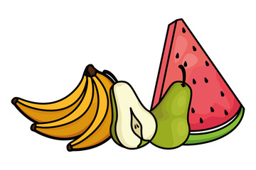 Fresh and delicious tropical fruits