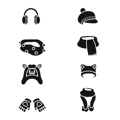 Isolated object of fabric and weather  icon. Collection of fabric and fashion  stock vector illustration.