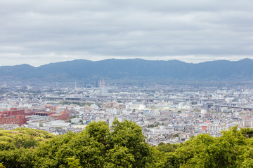 View over Kyoto from Fushimi Inari Shrine