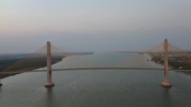 Neak Luong brigde at Cambodia , this is a longest brigde at Cambodia
