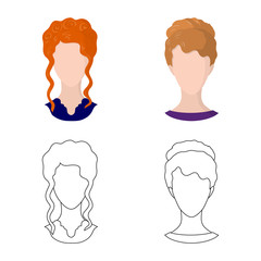 Isolated object of professional and photo symbol. Collection of professional and profile vector icon for stock.