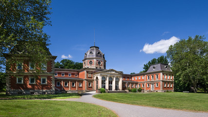 Badehaus 2 Bad Oeynhausen Kurpark sonnig entzerrt HD Format