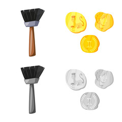 Isolated object of story and items icon. Collection of story and attributes  stock symbol for web.