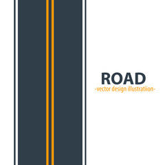 Path road vector design illustration isolated on white background