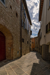 Old alley in Tuscany Italy
