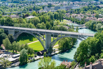 Fototapeta premium Kirchfeldbrücke Bern Schweiz