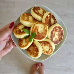 Cottage cheese pancakes - 272838774