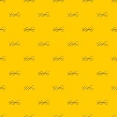 Sound waves pattern seamless vector repeat geometric yellow for any design