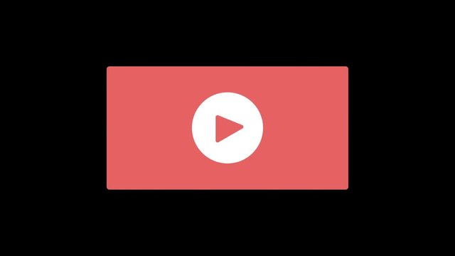 Web browser search bar and monitor screen. Flat search bar and screen icons. Alpha channel. Animated graphics.