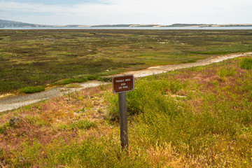 Morro Bay State Park, California. The Marina Peninsula Trail, Fragile Area