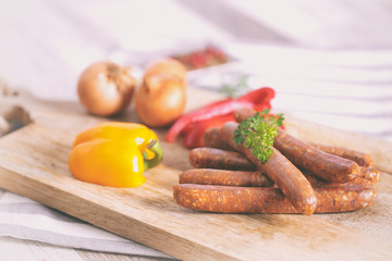 merguez et chipolatas  ,saucisse pour barbecue