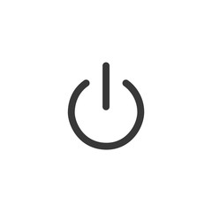 Power Button Icon. On/Off switch symbol in modern style for web site and mobile app Vector Illustration. Power Button logo design inspiration