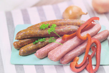 merguez et chipolatas  ,saucisse pour barbecue