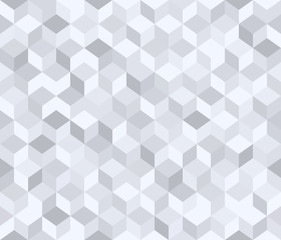 Vector seamless pattern. Gray 3d background.