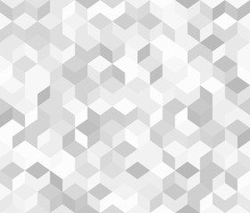 Vector seamless pattern. Gray 3d background.
