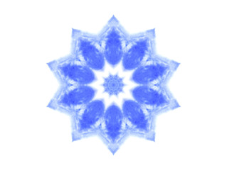 Abstract blue watercolor shape