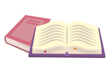 Group of books design vector illustration