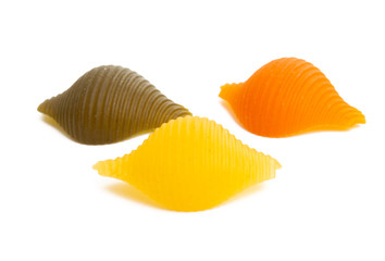 Fototapeta premium italian colored pasta isolated