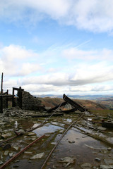 Old Slate Mine on the higher slope of Coniston Old Man with magnificent views of the surrounding Lake District National Park.