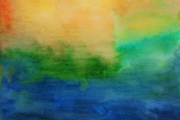 Abstract colorful background, closeup. Painted sheet of paper